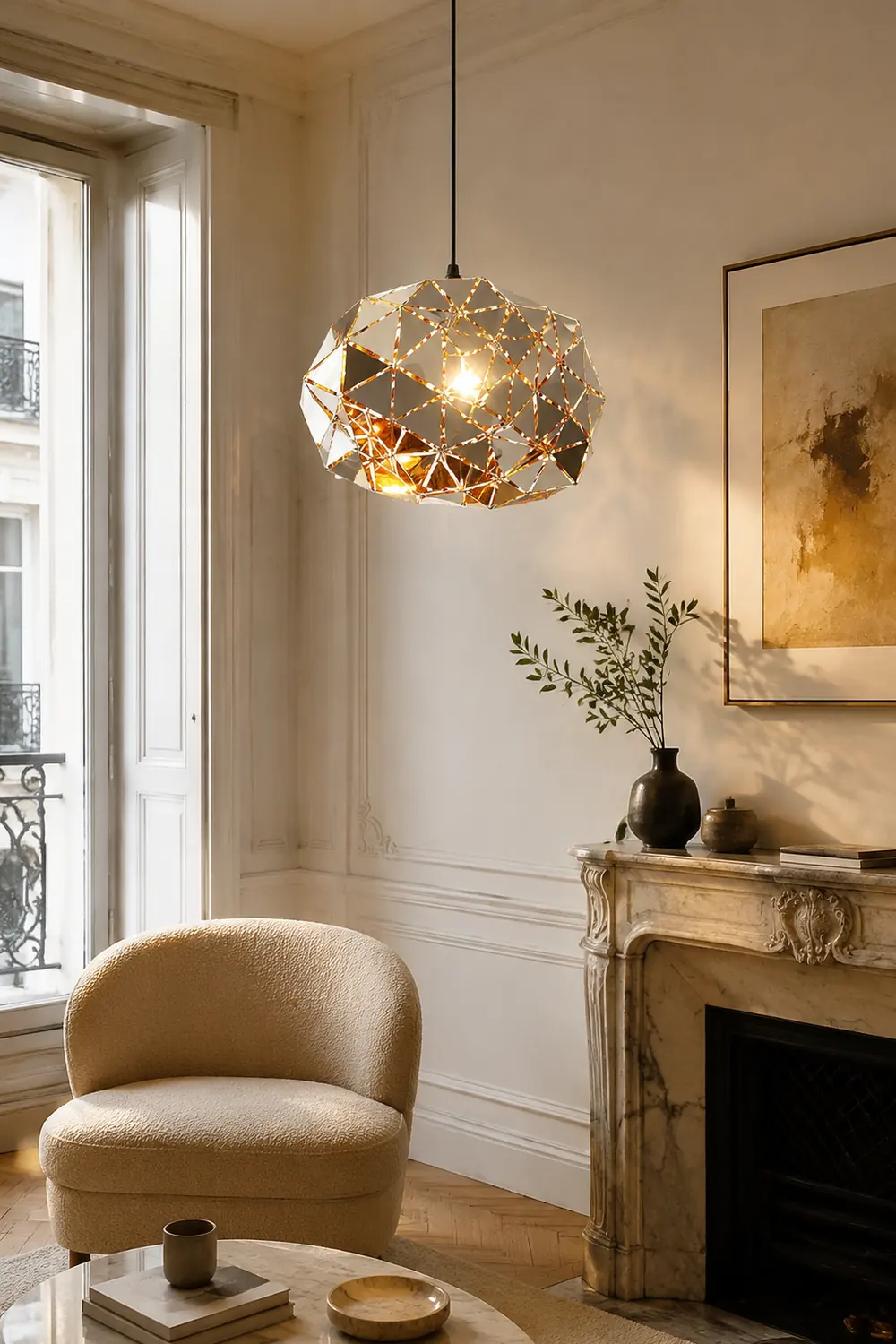 Geometric Panel Pendant Lamp - Lumpaz