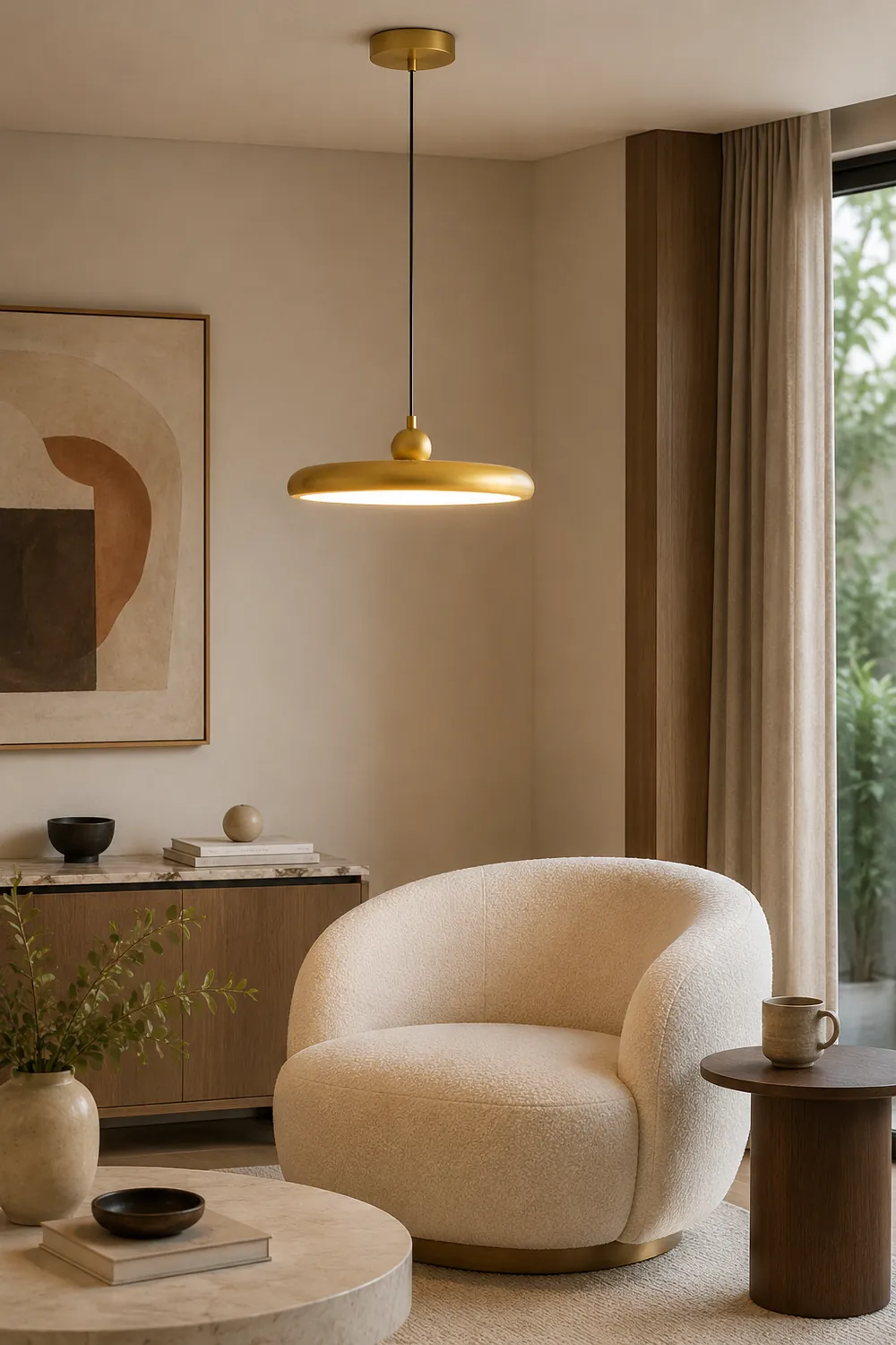 Thin Disc Pendant Lamp - Lumpaz