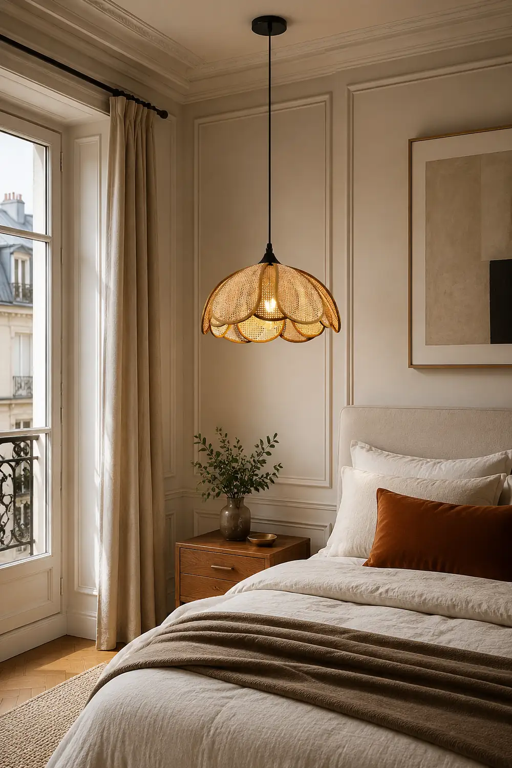 Bloom Rattan Pendant Lamp - Lumpaz