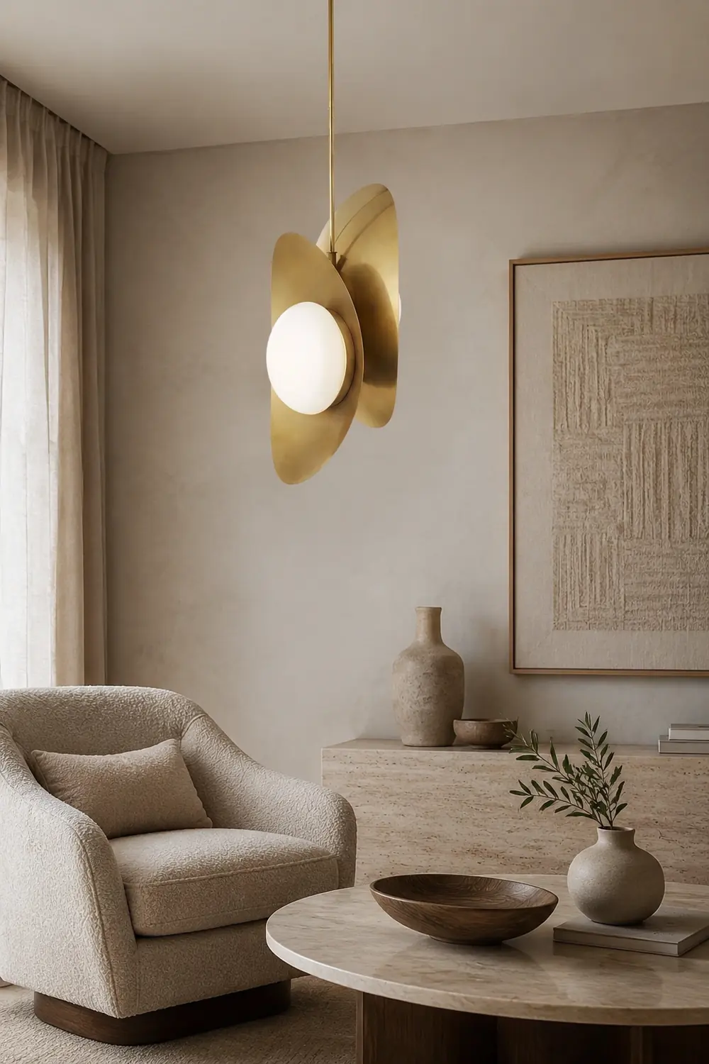 Golden Petal Pendant Lamp - Lumpaz