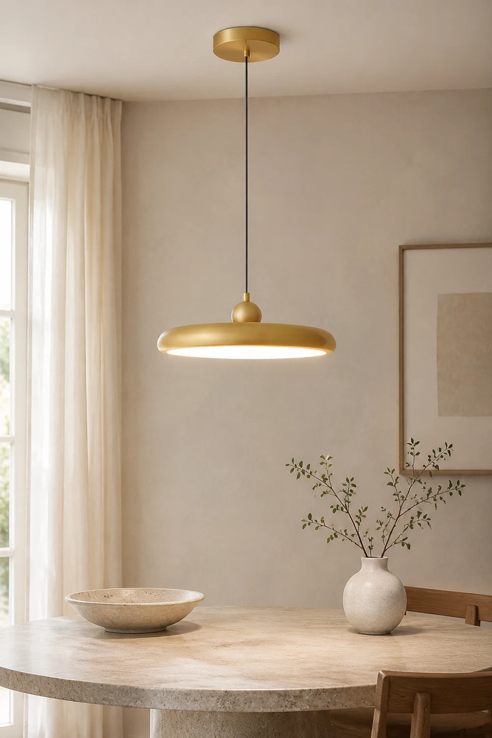 Thin Disc Pendant Lamp - Lumpaz