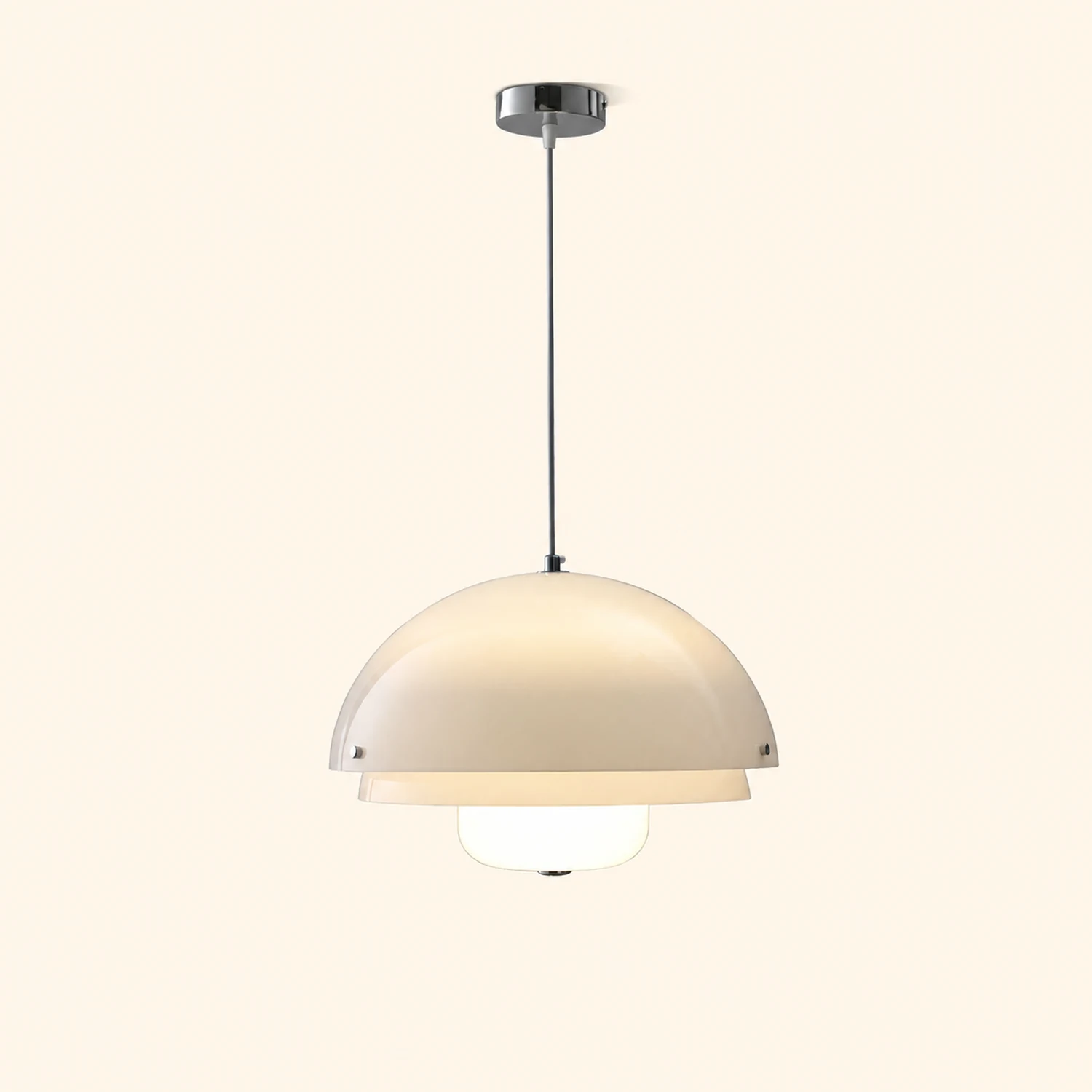 Milk White Layer Pendant Lamp - Lumpaz