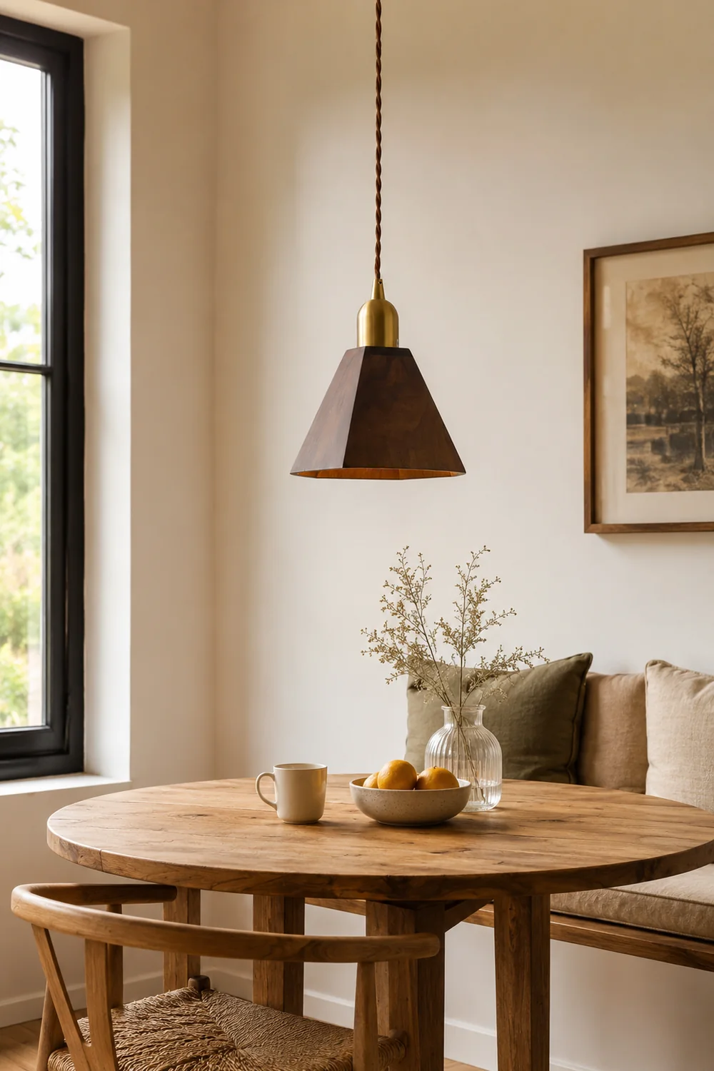 Lyfa Walnut Pendant Light - Lumpaz