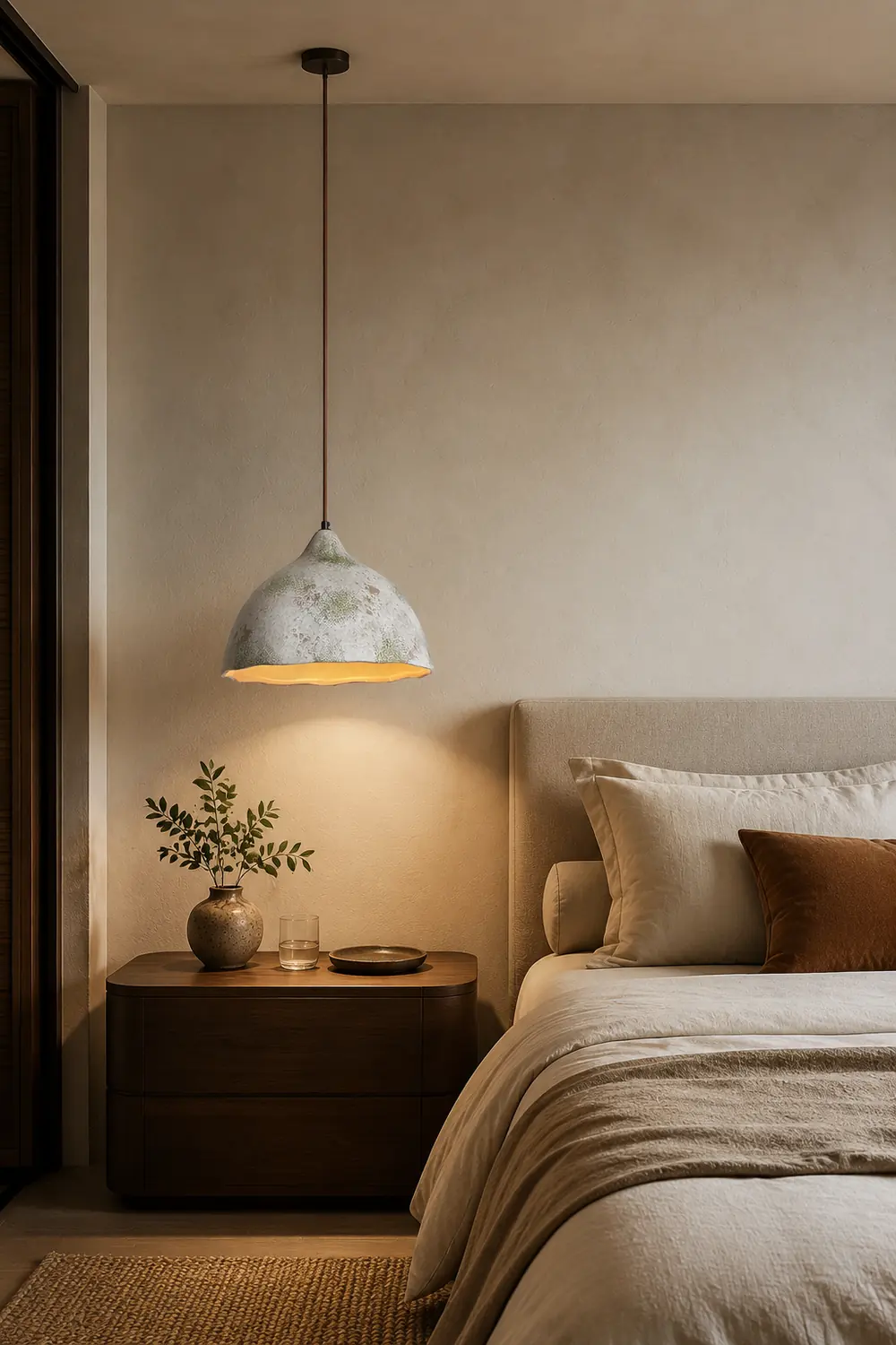Pear Shape Ceramic Pendant Light - Lumpaz