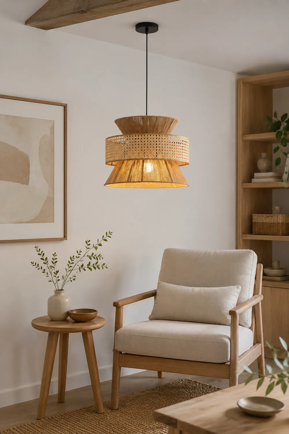 Rattan Bamboo Pendant Lamp - Lumpaz
