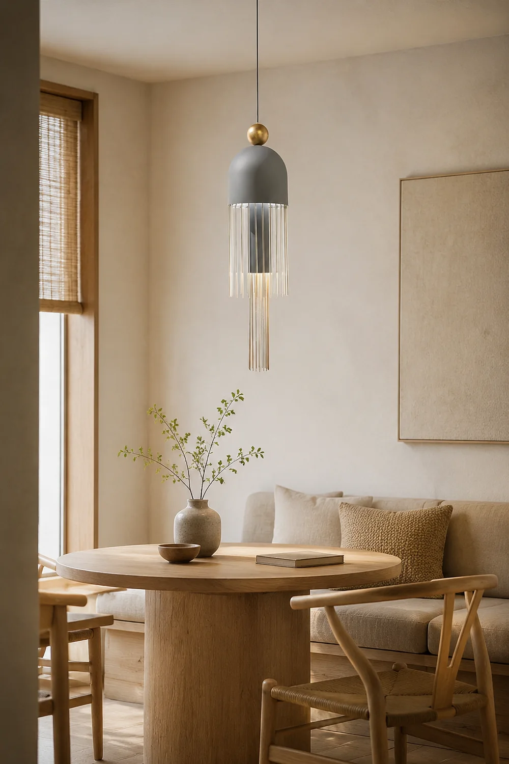 Metal Glass Pendant Light - Lumpaz