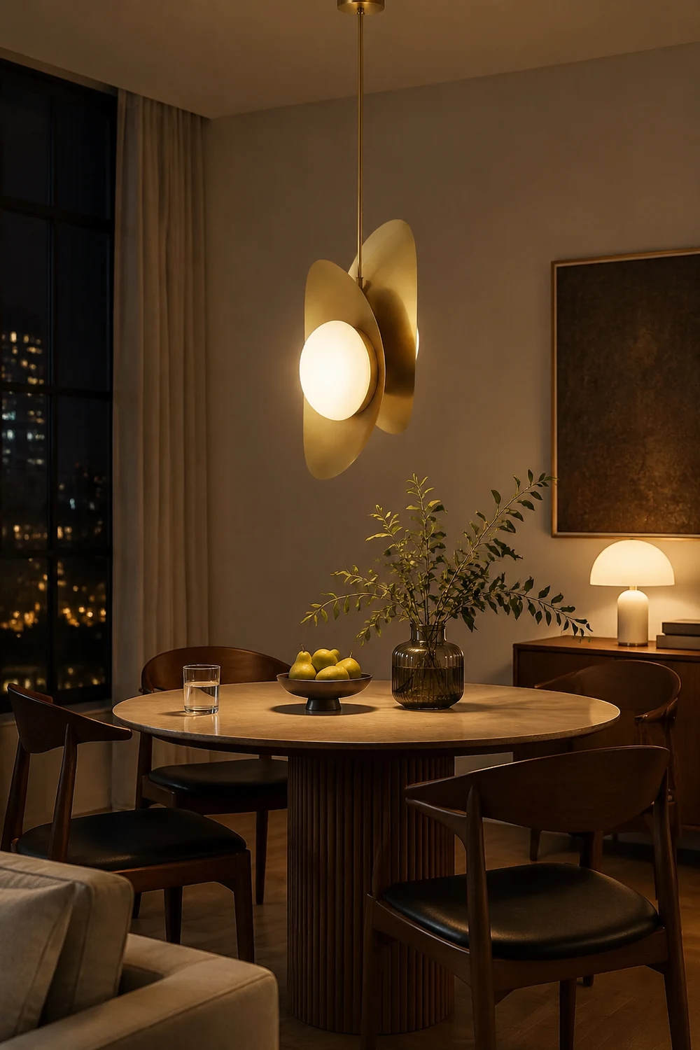 Golden Petal Pendant Lamp - Lumpaz