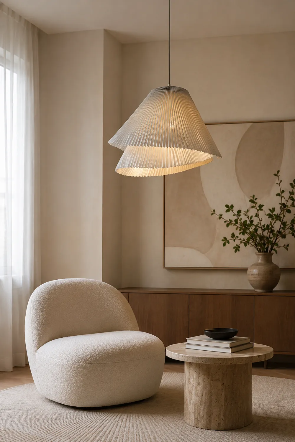 Harmonious Stainless Steel Mesh Pendant Lamp - Lumpaz