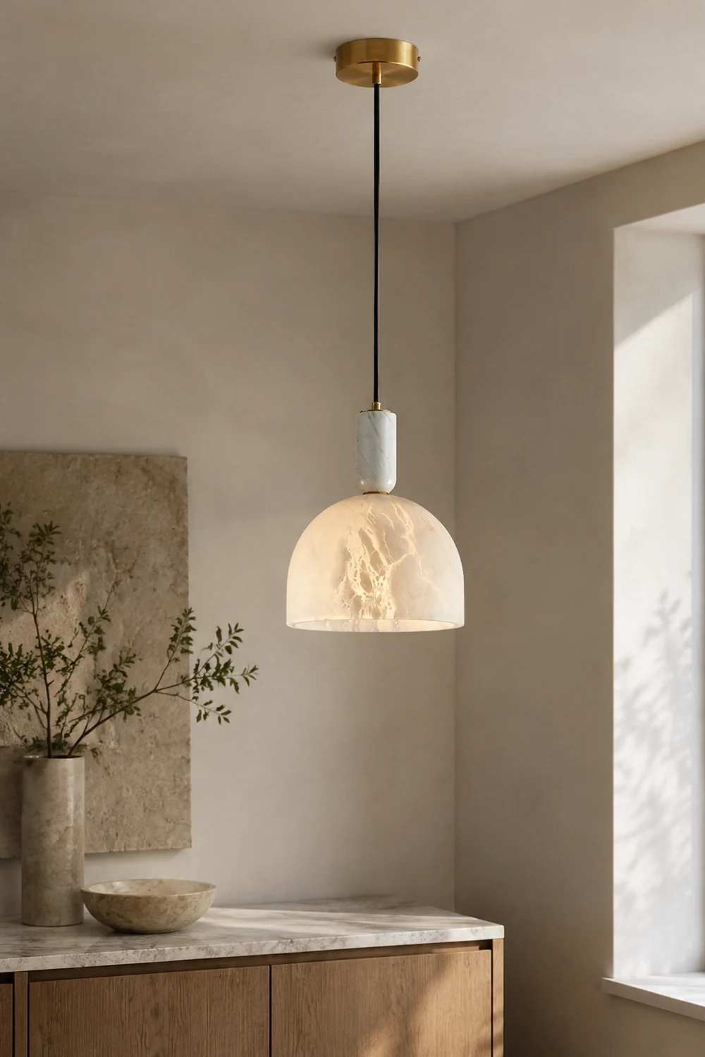 Blair Alabaster Pendant Light - Lumpaz
