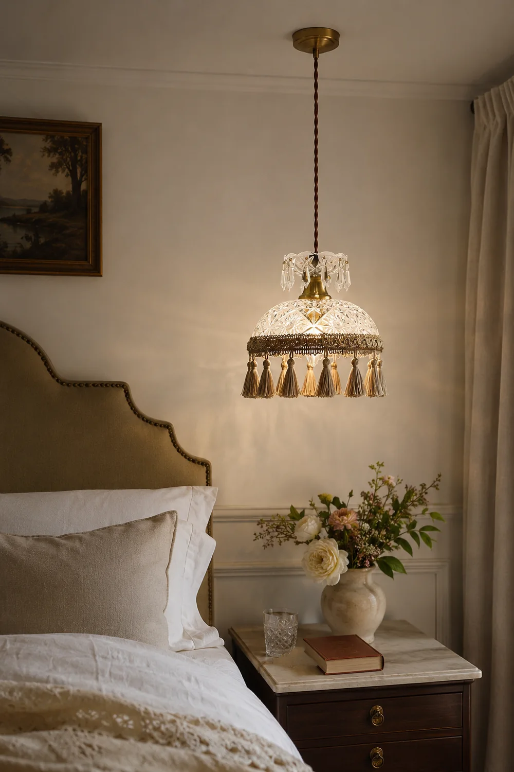 Bowl Tassel Pendant Light - Lumpaz