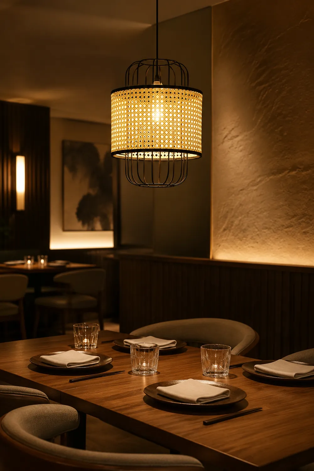 Rattan Aru Pendant Lamp - Lumpaz
