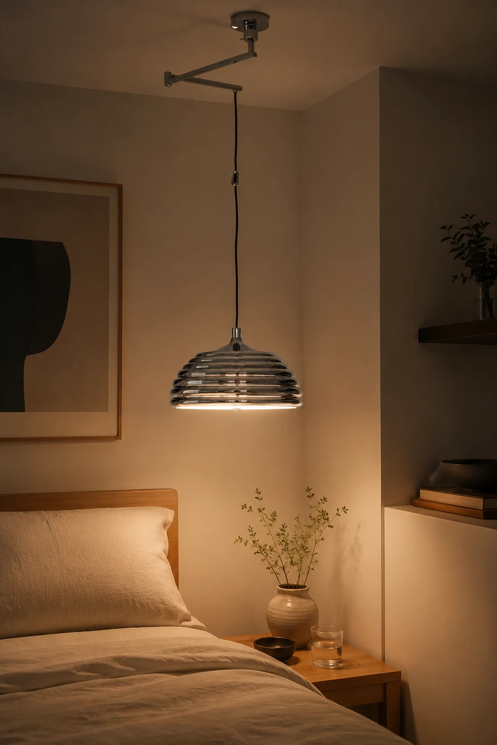 Saturno Chrome Pendant Lamp - Lumpaz