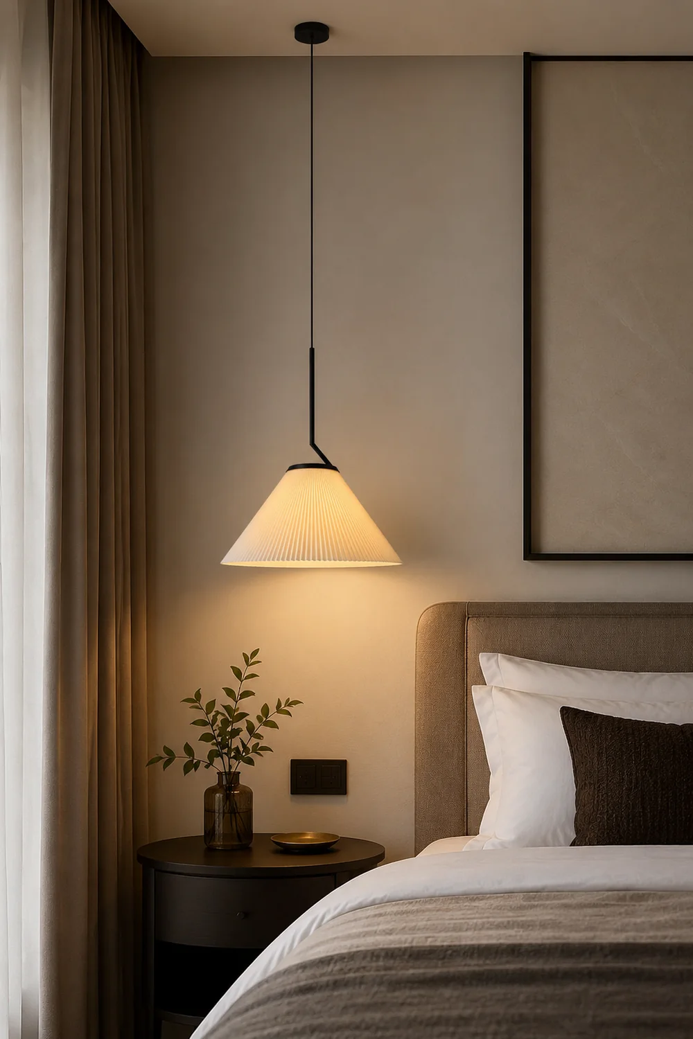 Pleated Skirt Pendant Light - Lumpaz