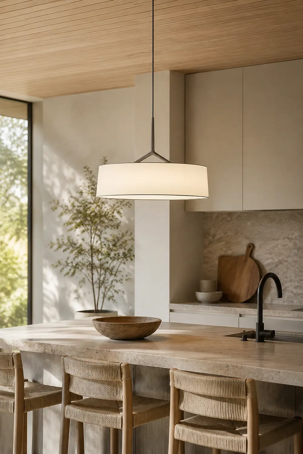 Paper Glow Circular Pendant Lamp - Lumpaz