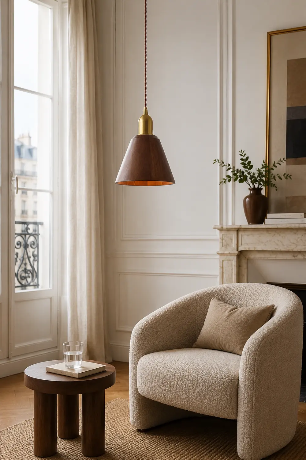 Lyfa Walnut Pendant Light - Lumpaz
