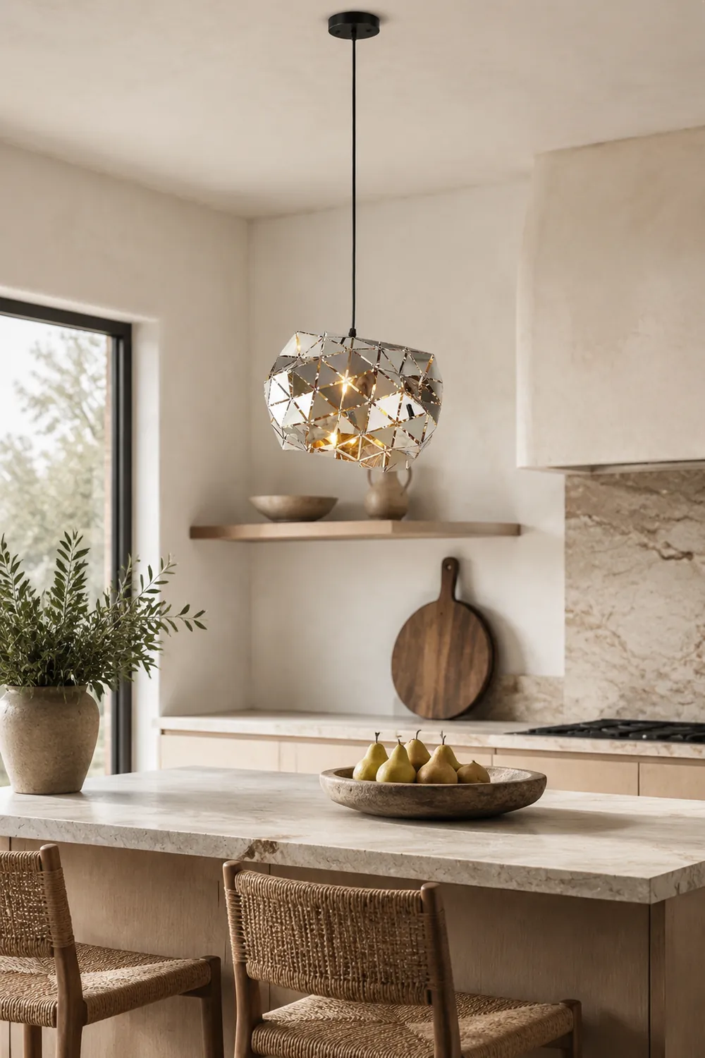 Geometric Panel Pendant Lamp - Lumpaz