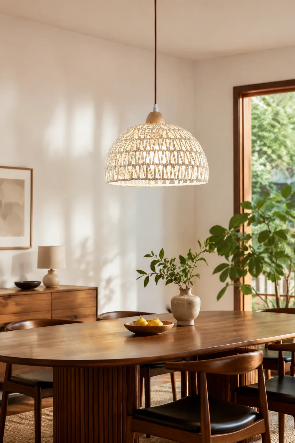 Rattan Arch Pendant Lamp - Lumpaz