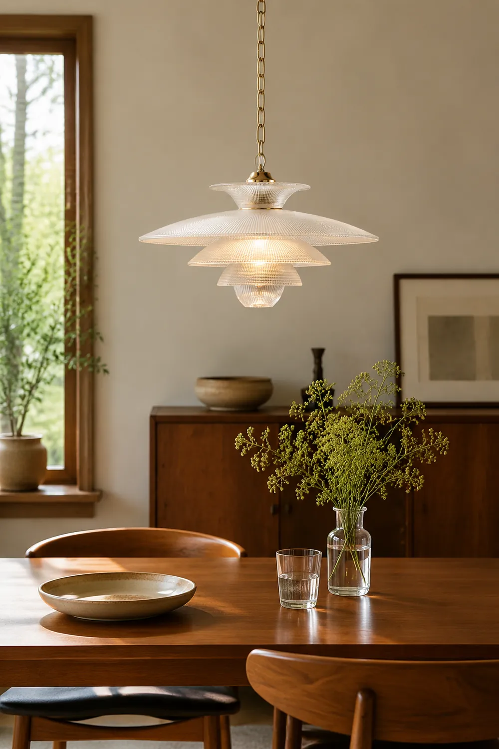 Grid Glass Pendant Light - Lumpaz