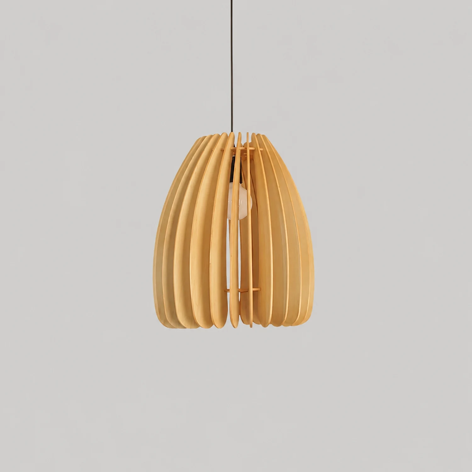 Wooden Orb Pendant Lamp - Lumpaz