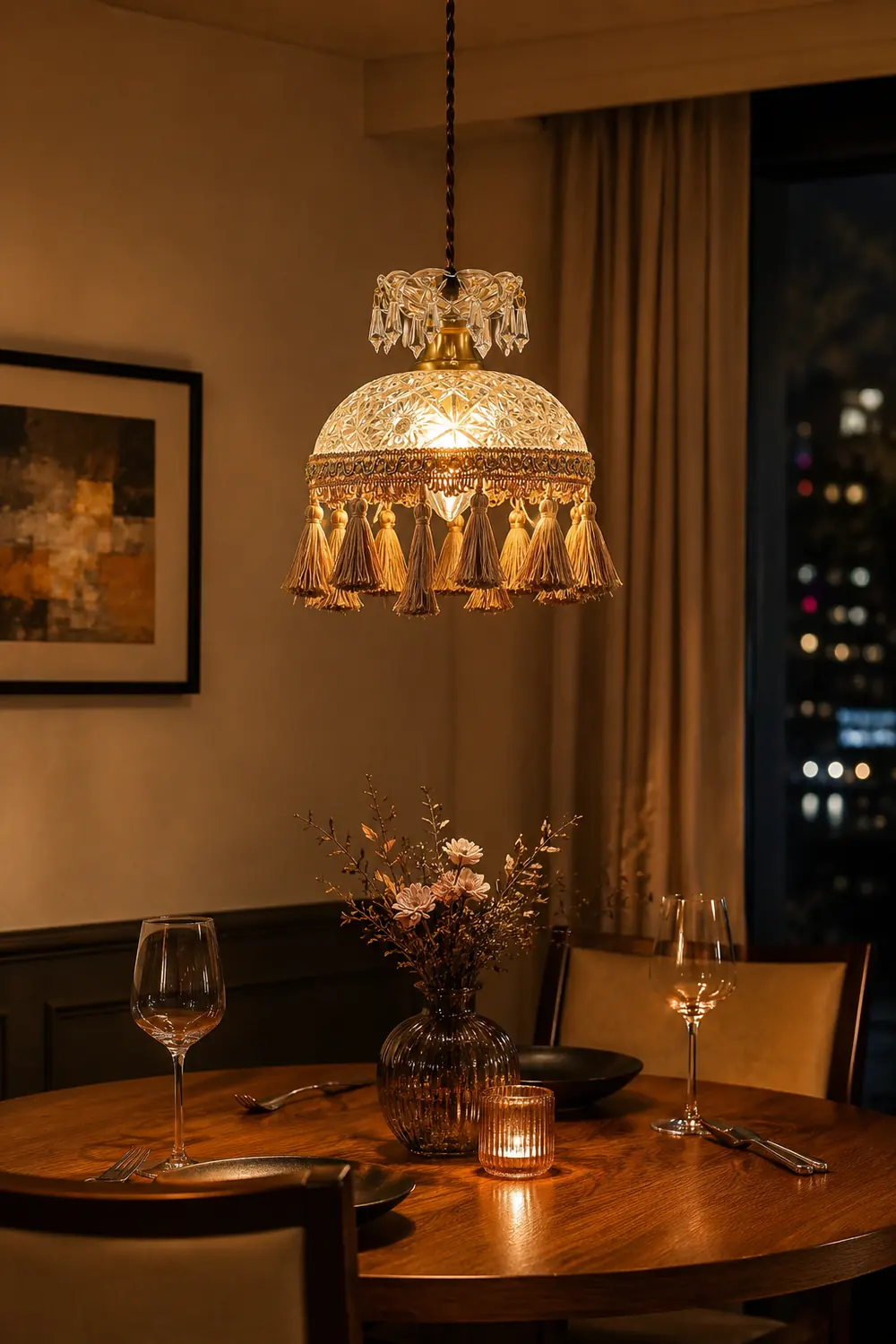 Bowl Tassel Pendant Light - Lumpaz