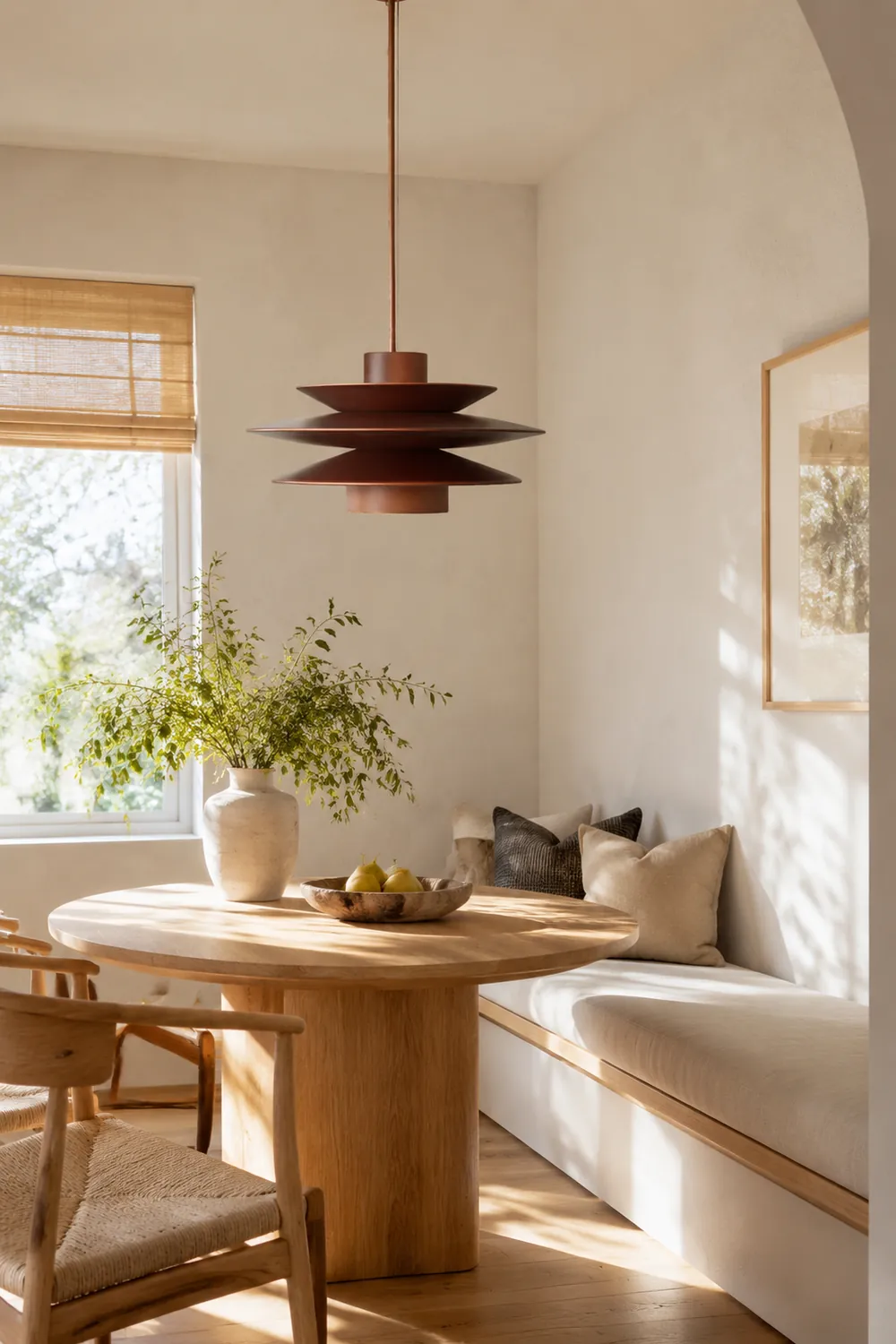 Cascade Wooden Disc Pendant Lamp - Lumpaz