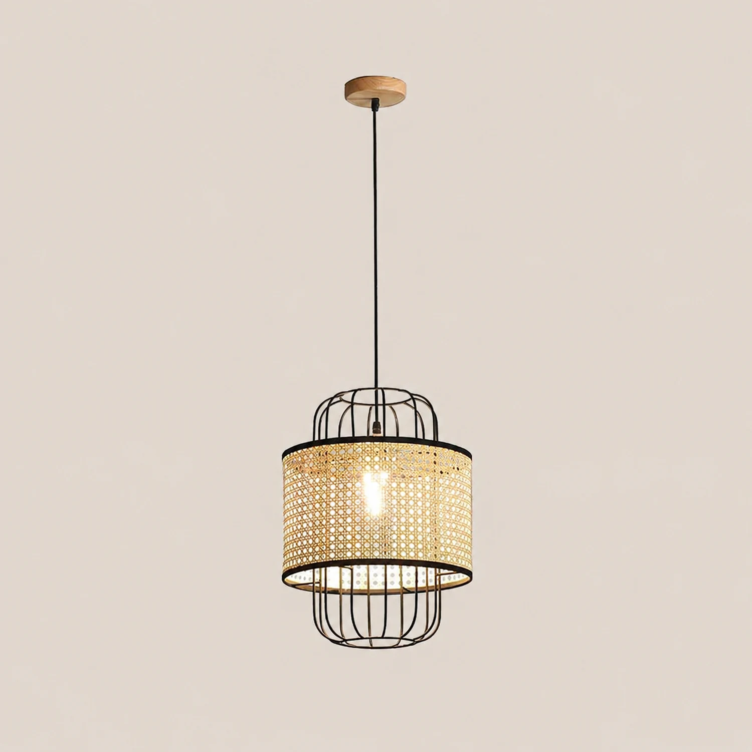 Rattan Aru Pendant Lamp - Lumpaz