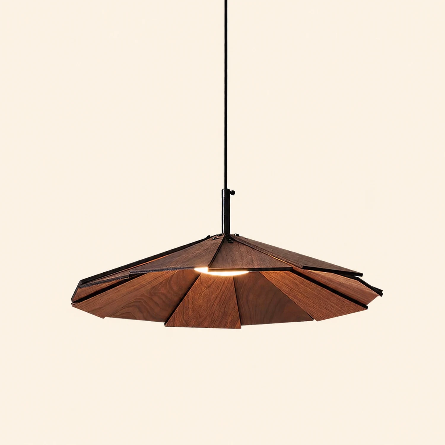 Umbrella Wooden Pendant Light - Lumpaz