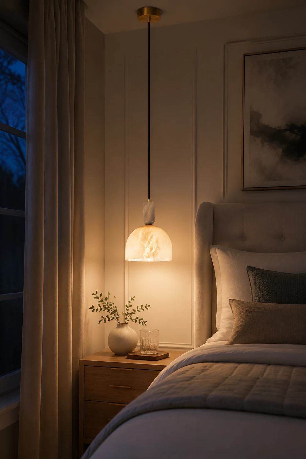 Blair Alabaster Pendant Light - Lumpaz