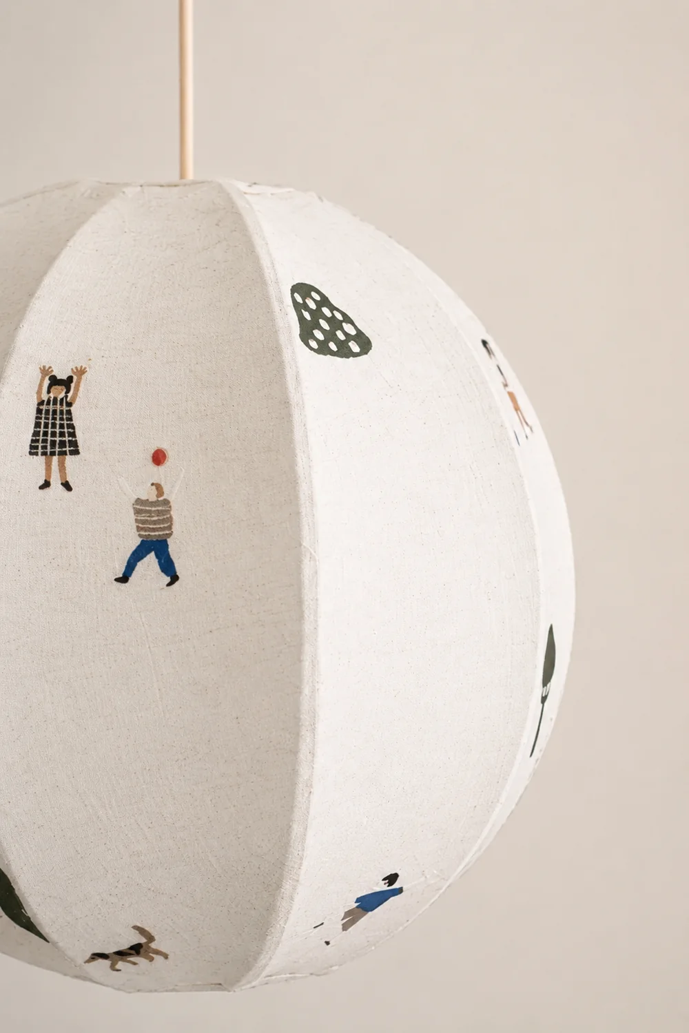 Park Embroidered Textile Pendant Lamp - Lumpaz