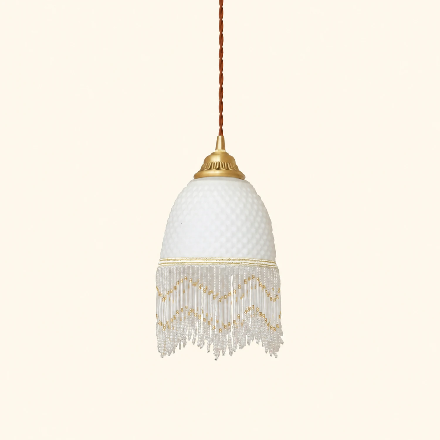 Mesh Tassel Glass Pendant Light - Lumpaz