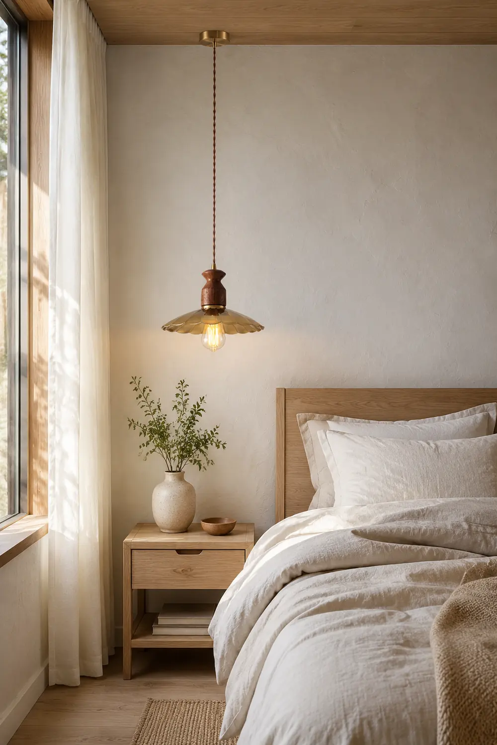 Brass Crest Pendant Light - Lumpaz