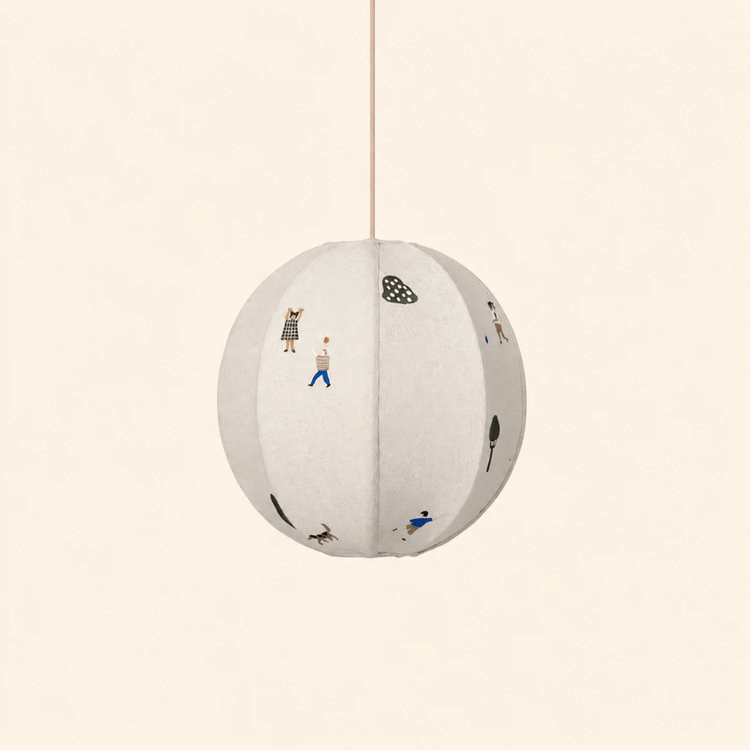 Park Embroidered Textile Pendant Lamp - Lumpaz