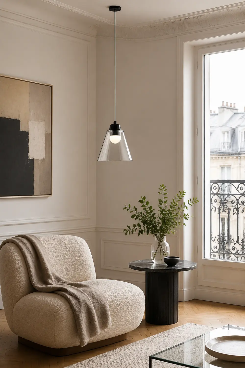 Sculptural Glass Pendant Lamp - Lumpaz