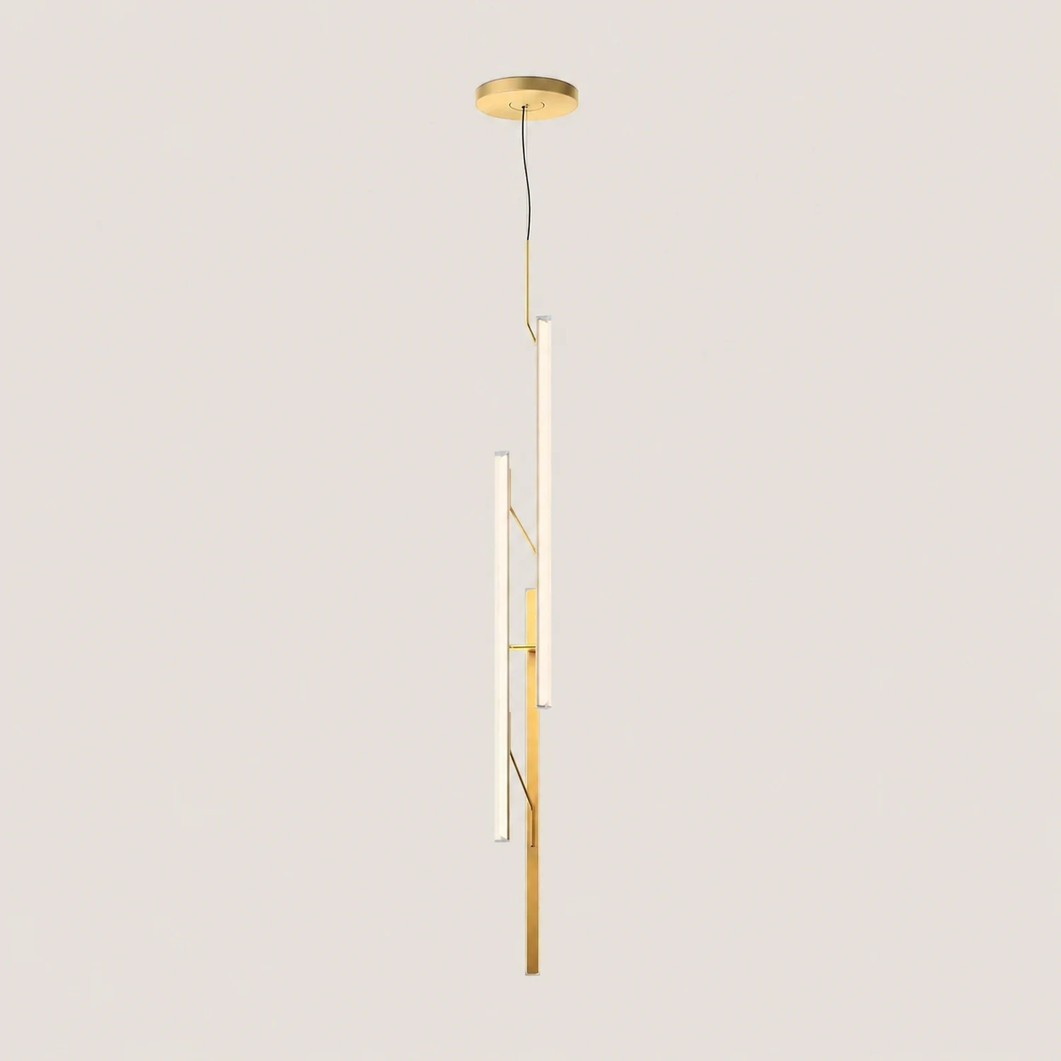 Halo Jewel Straight Pendant Light - Lumpaz