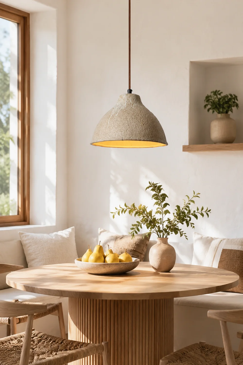 Raku Retro Ceramic Pendant Lamp - Lumpaz