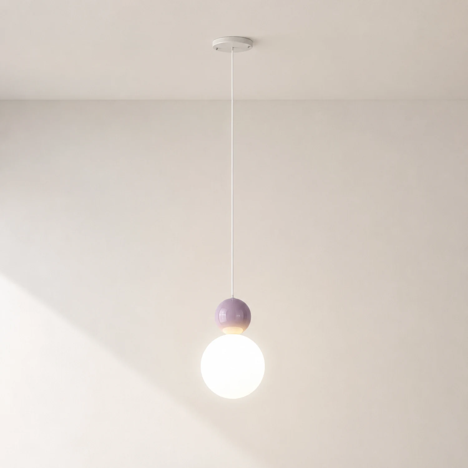 Acrylic Two Ball Pendant Light - Lumpaz