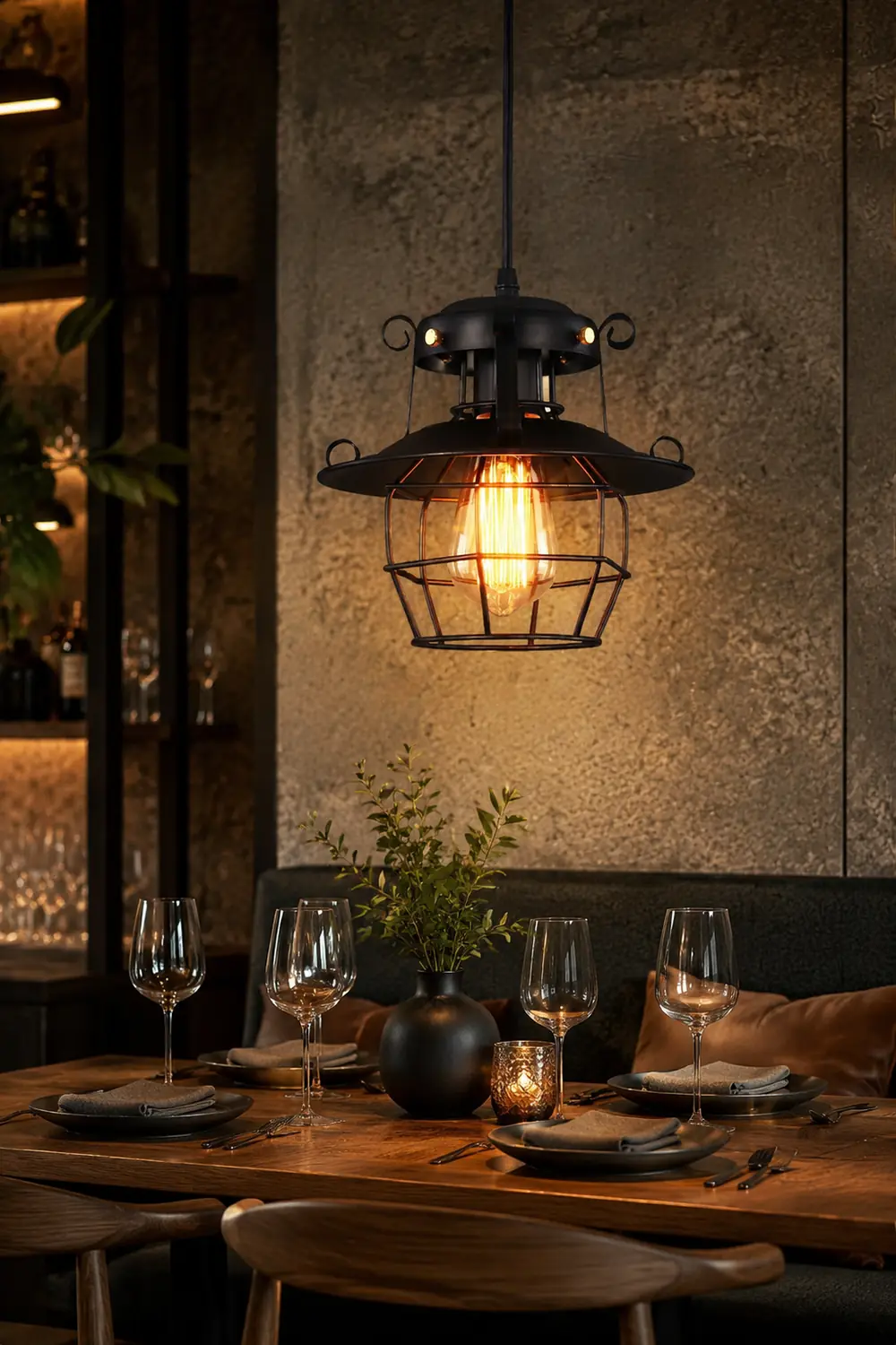 Retro Birdcage Pendant Light - Lumpaz