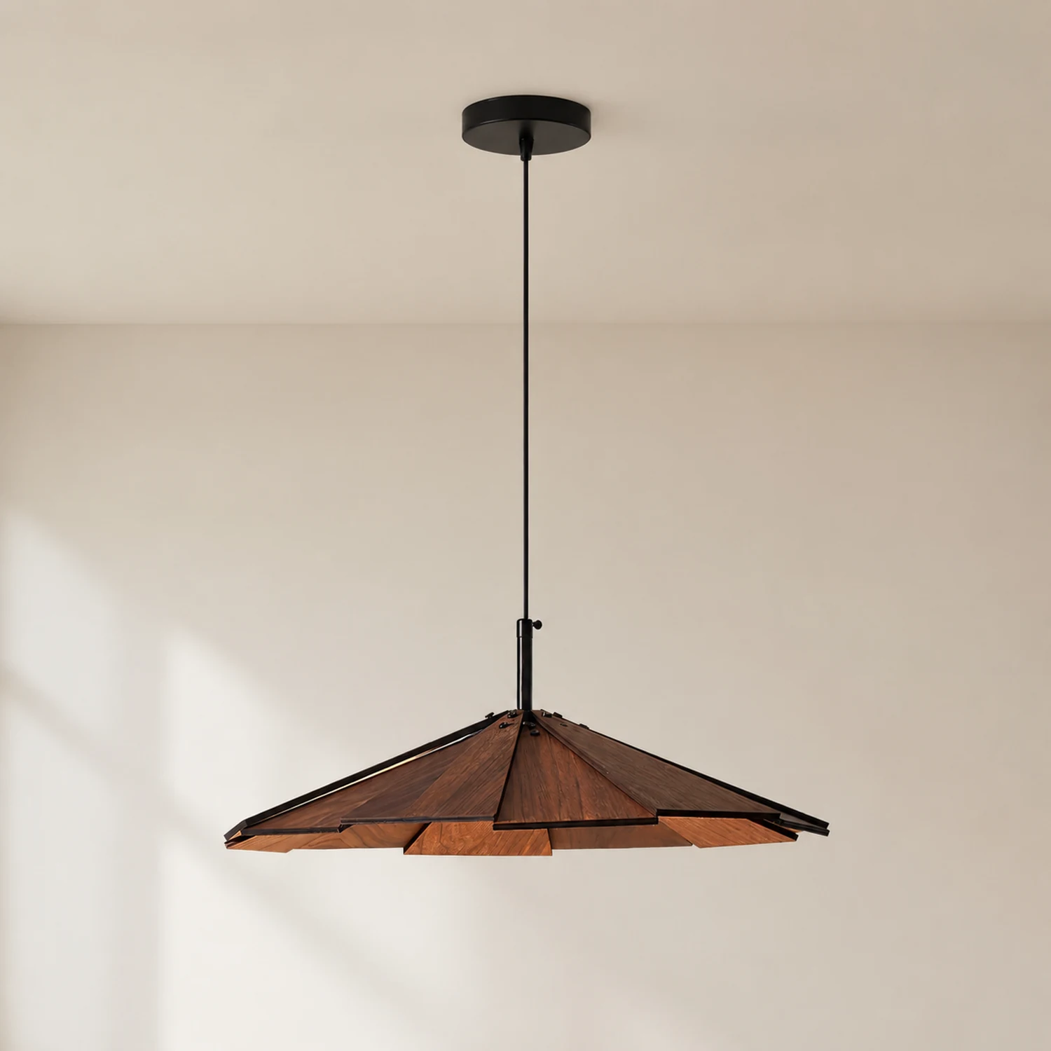 Umbrella Wooden Pendant Light - Lumpaz