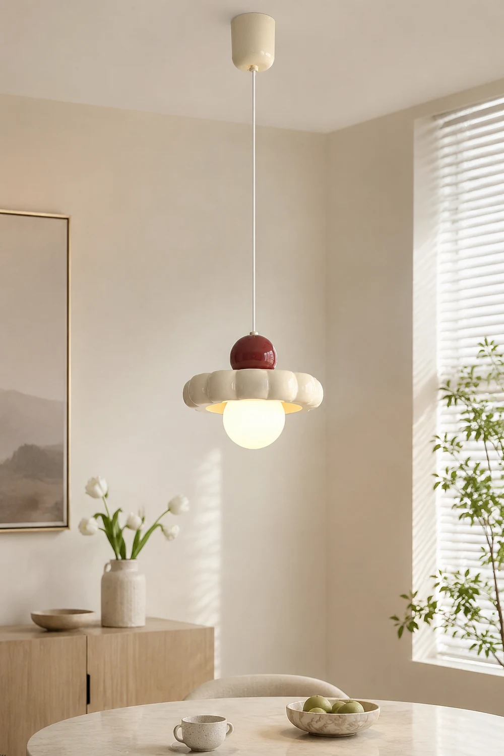 Cream Cloud Pendant Lamp - Lumpaz