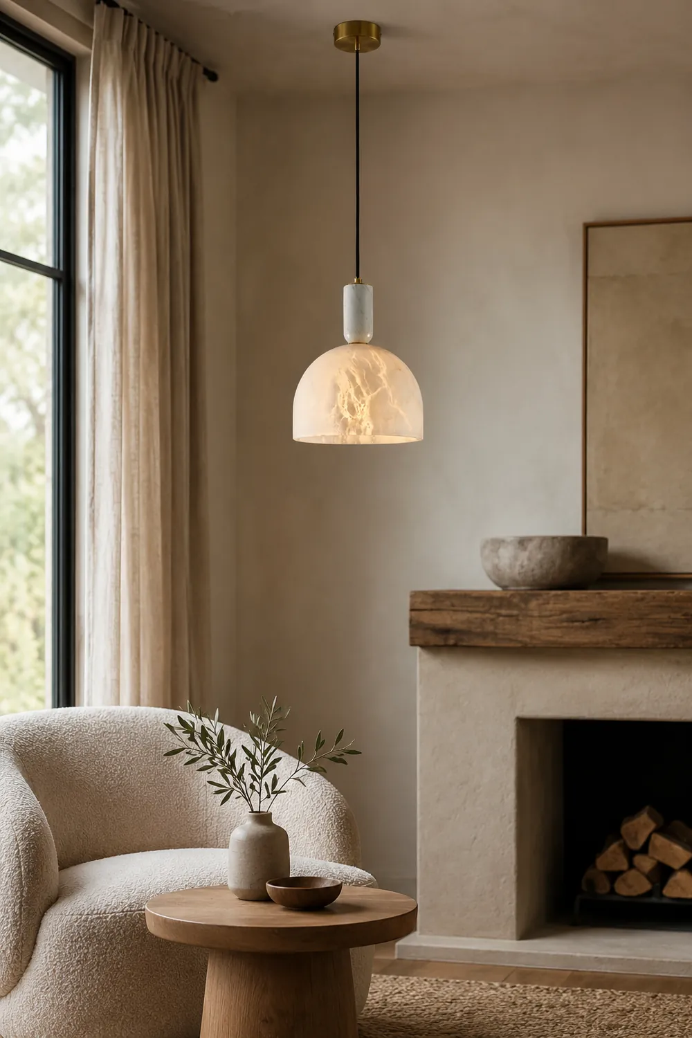 Blair Alabaster Pendant Light - Lumpaz