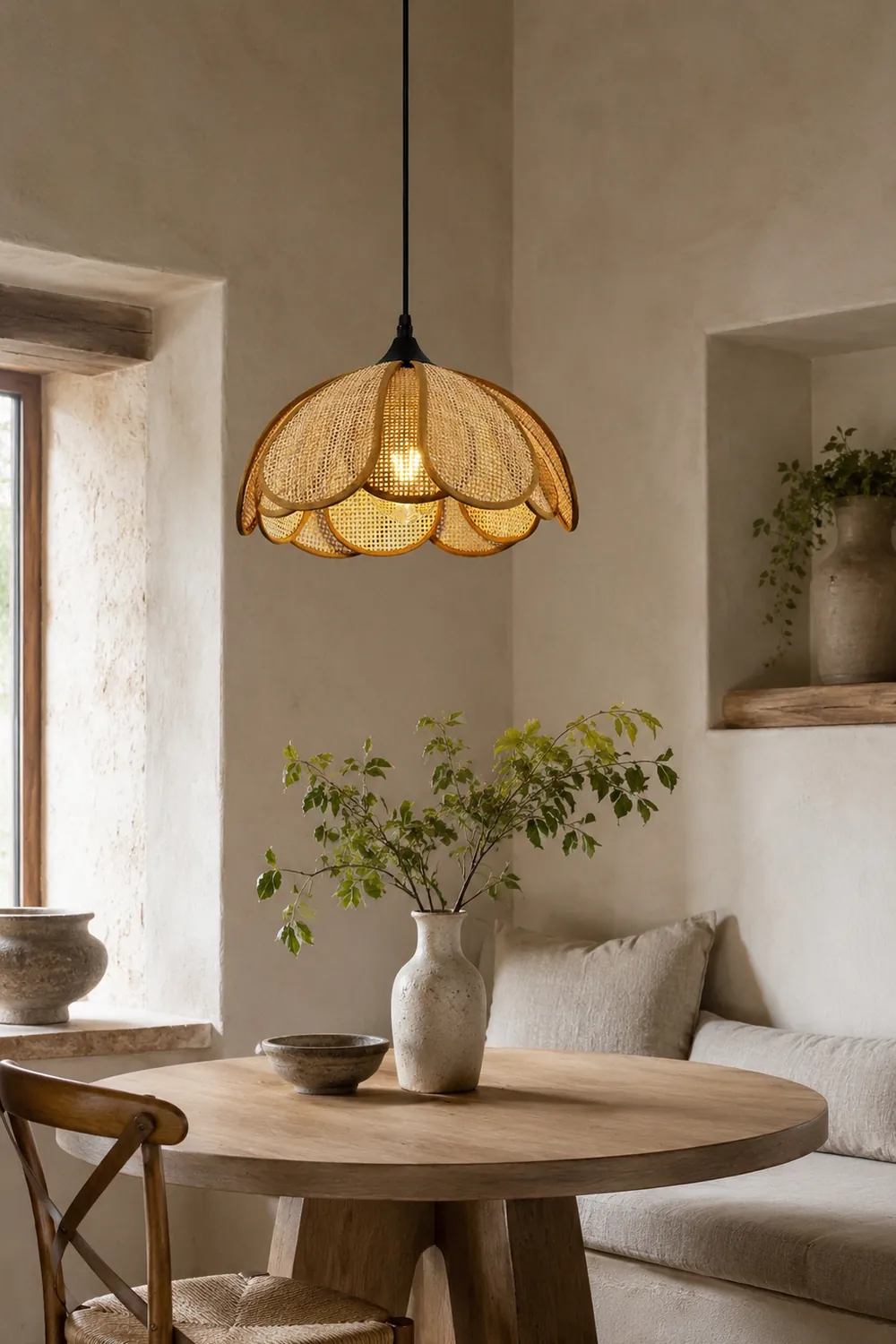Bloom Rattan Pendant Lamp - Lumpaz