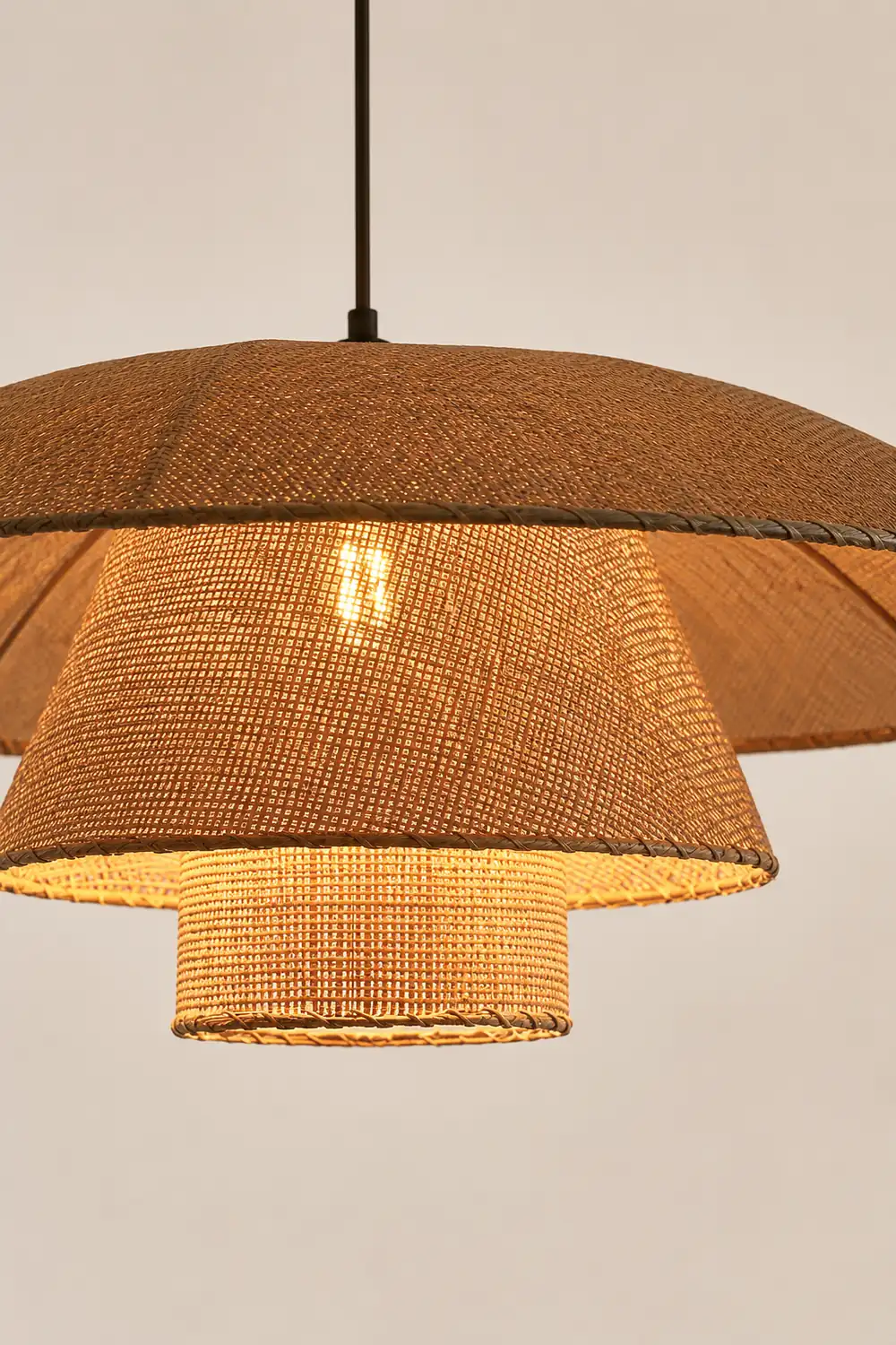 Hat Weave Rattan Pendant Lamp - Lumpaz