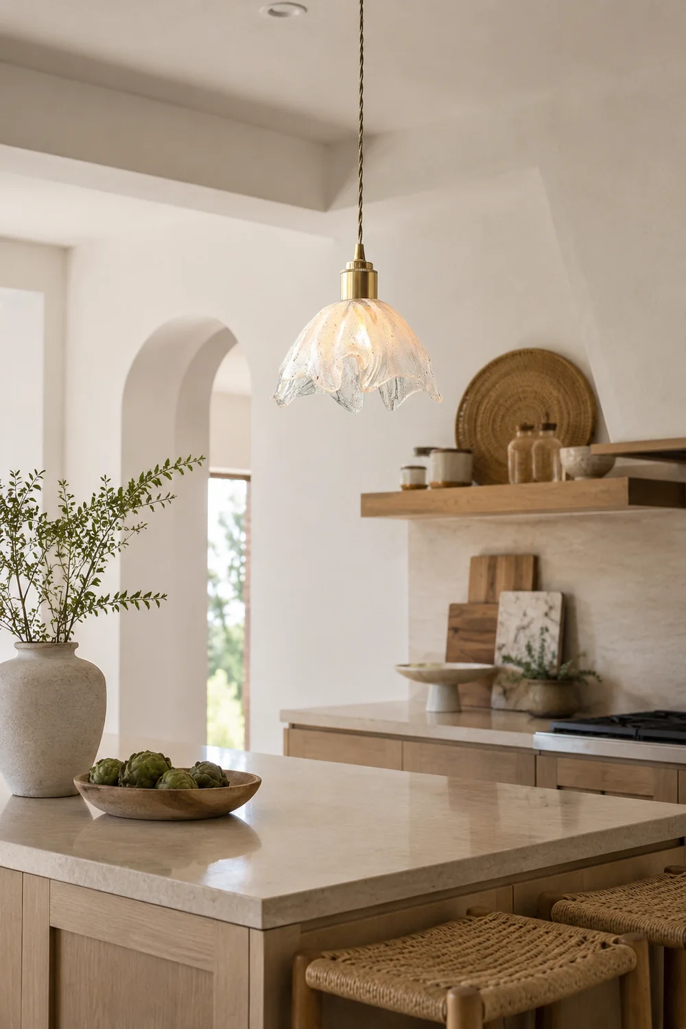 Lotus Crystal Small Pendant Light - Lumpaz