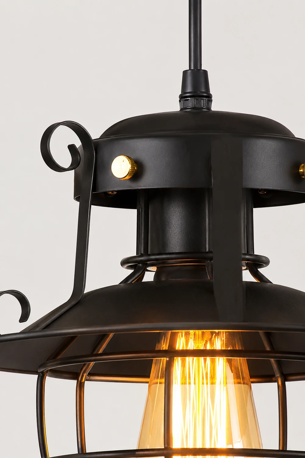 Retro Birdcage Pendant Light - Lumpaz