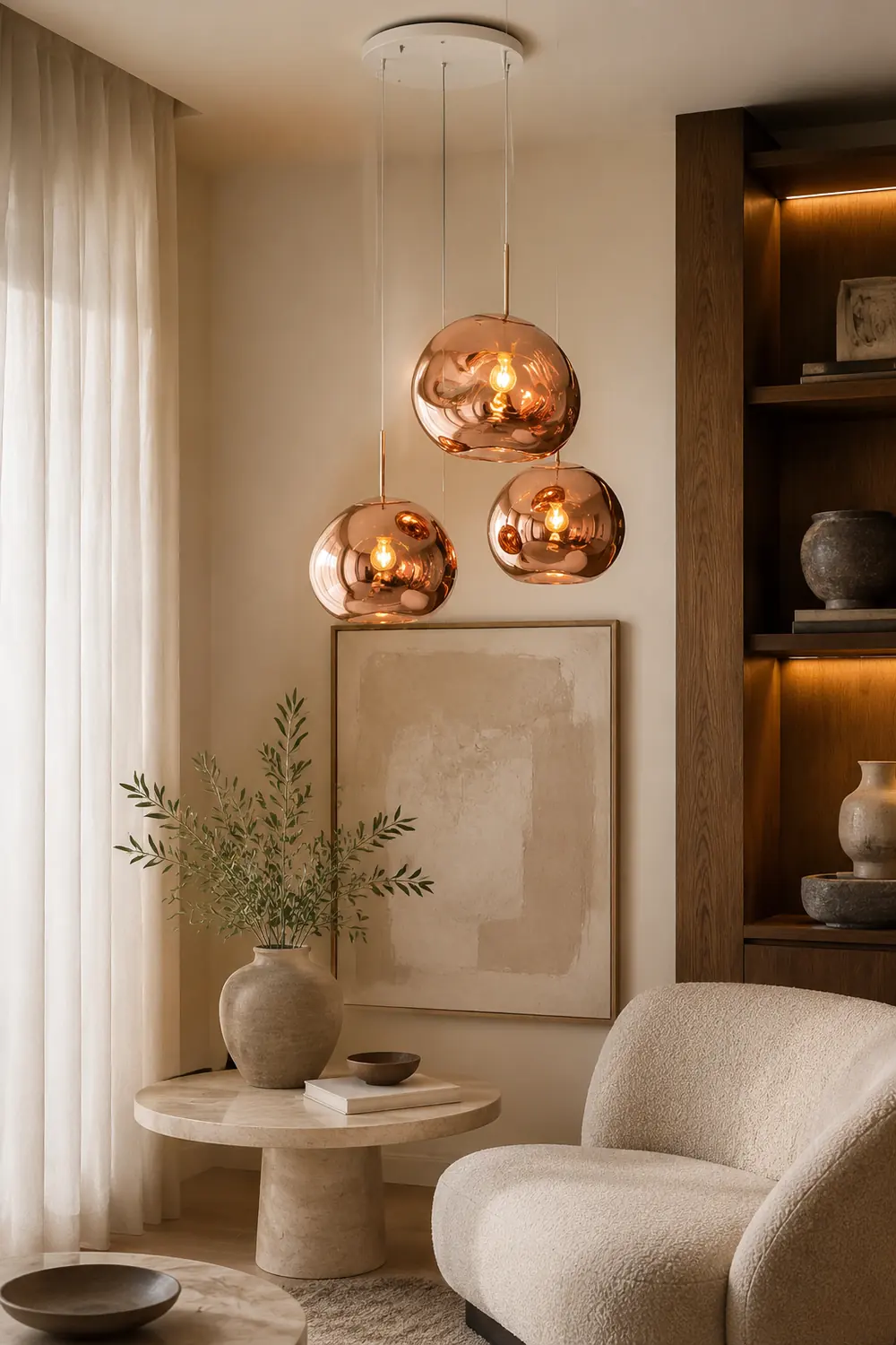 Multi Lava Round Pendant Lamp - Lumpaz