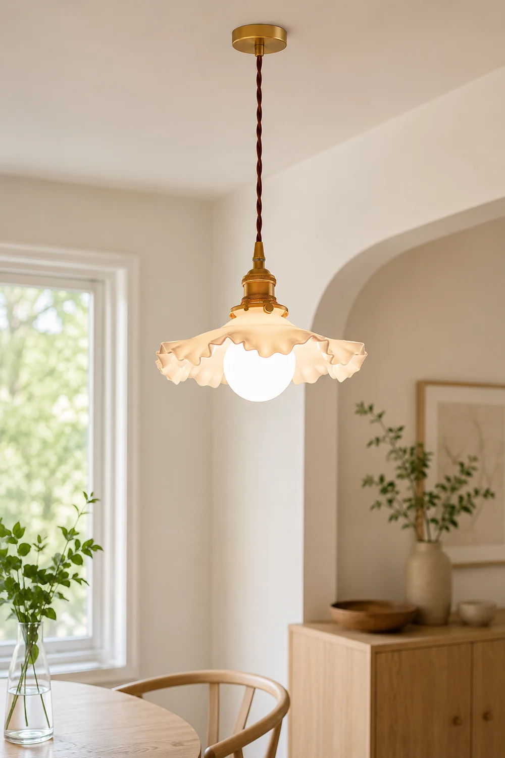 Small Floral Pendant Lamp - Lumpaz