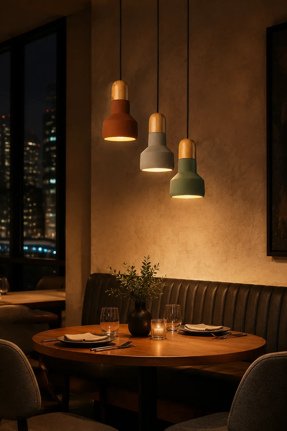 Nessa Wood Pendant Light - Lumpaz
