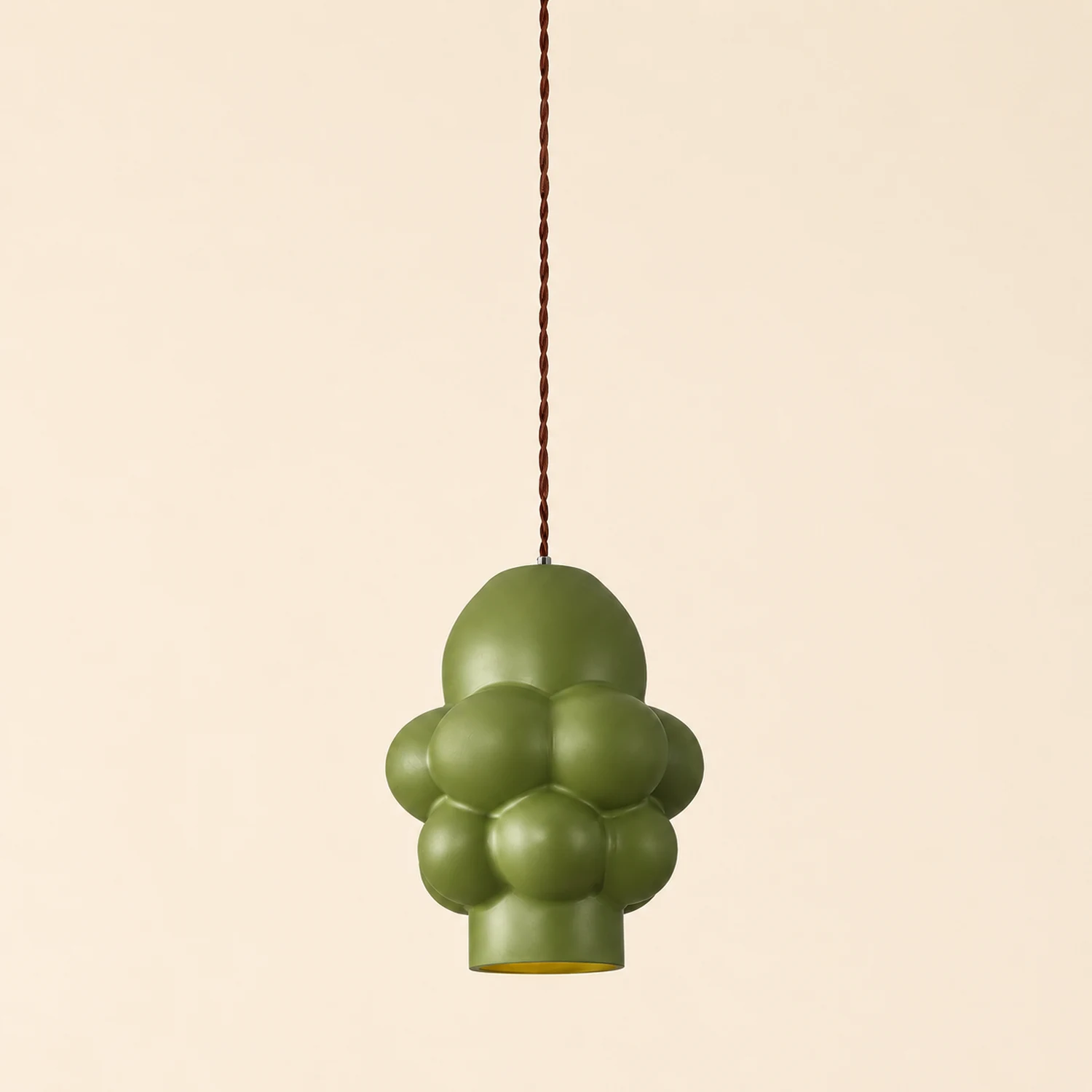 Resin Cream Pendant Lamp - Lumpaz