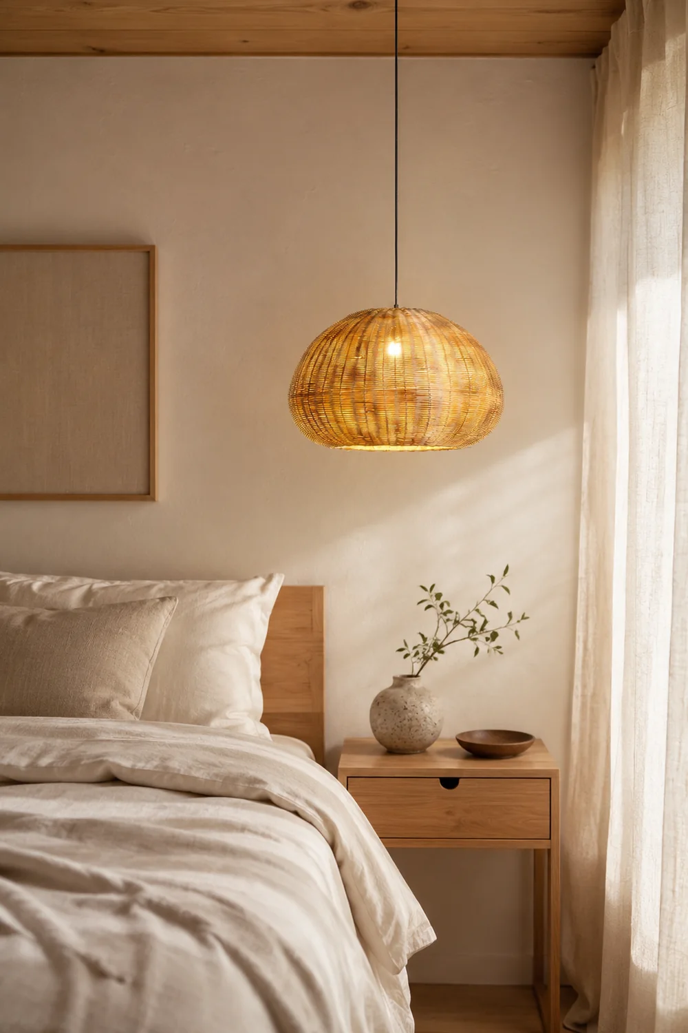 Bamboo Camden Pendant Light - Lumpaz