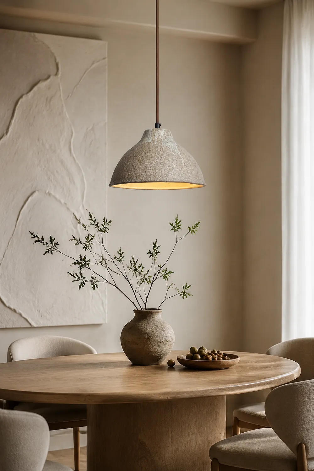 Raku Retro Ceramic Pendant Lamp - Lumpaz